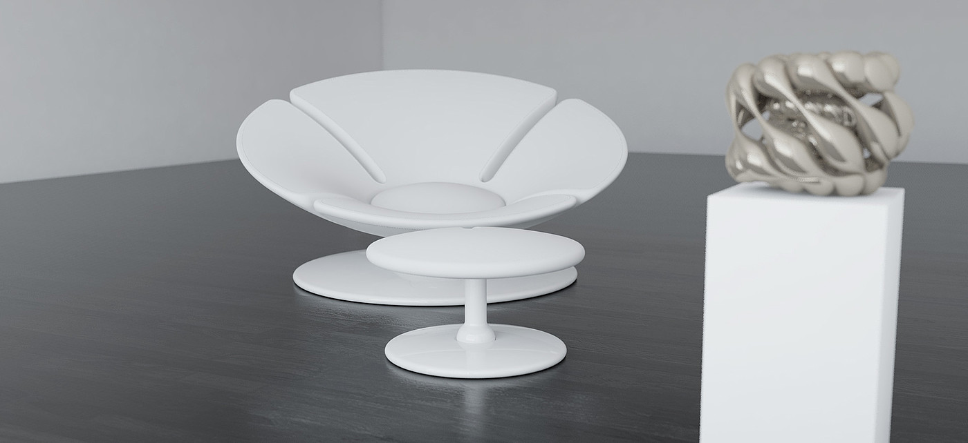 O chair，O椅子，2012 O家具设计，白色，