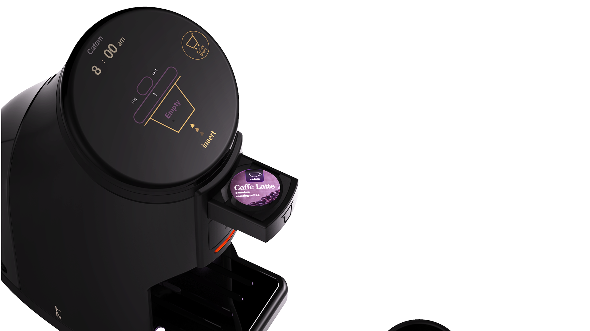 Reciprocal design，industrial design，Internet of things capsule coffee machine，Cafam，Coffee machine，