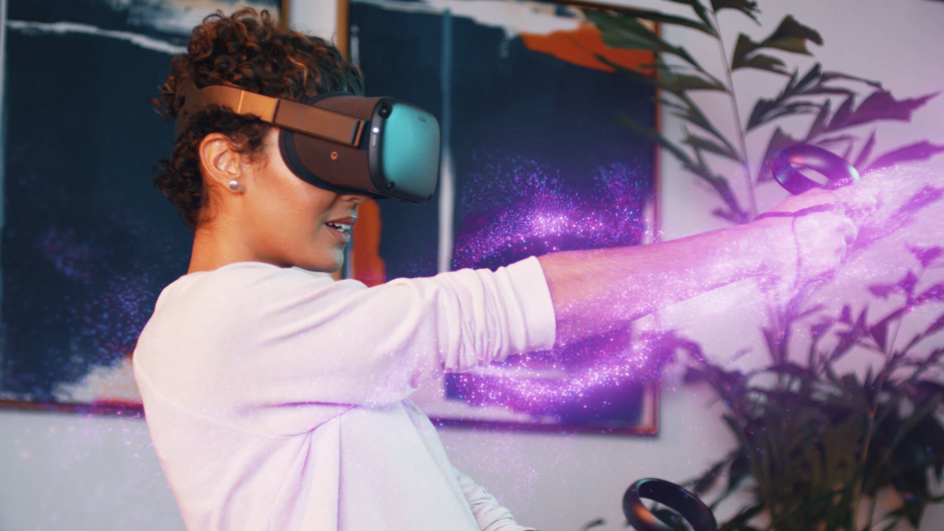 intelligence，black，VR glasses，