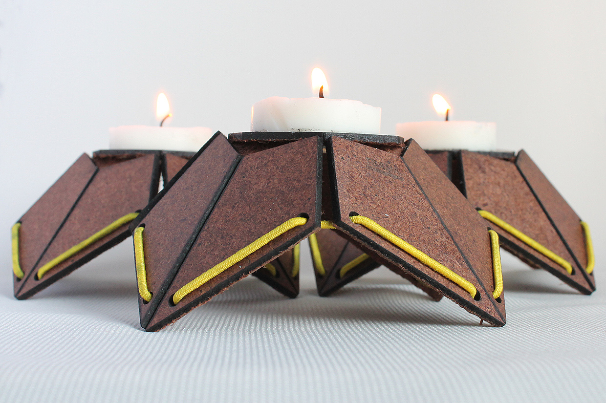 Candle holder，industrial design，product design，beautiful，laser cutting ，