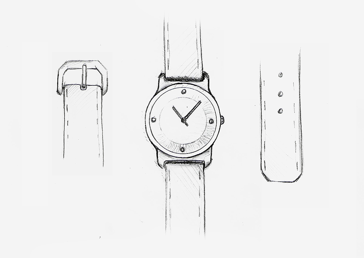 ogo，Watch design，Hand drawn，