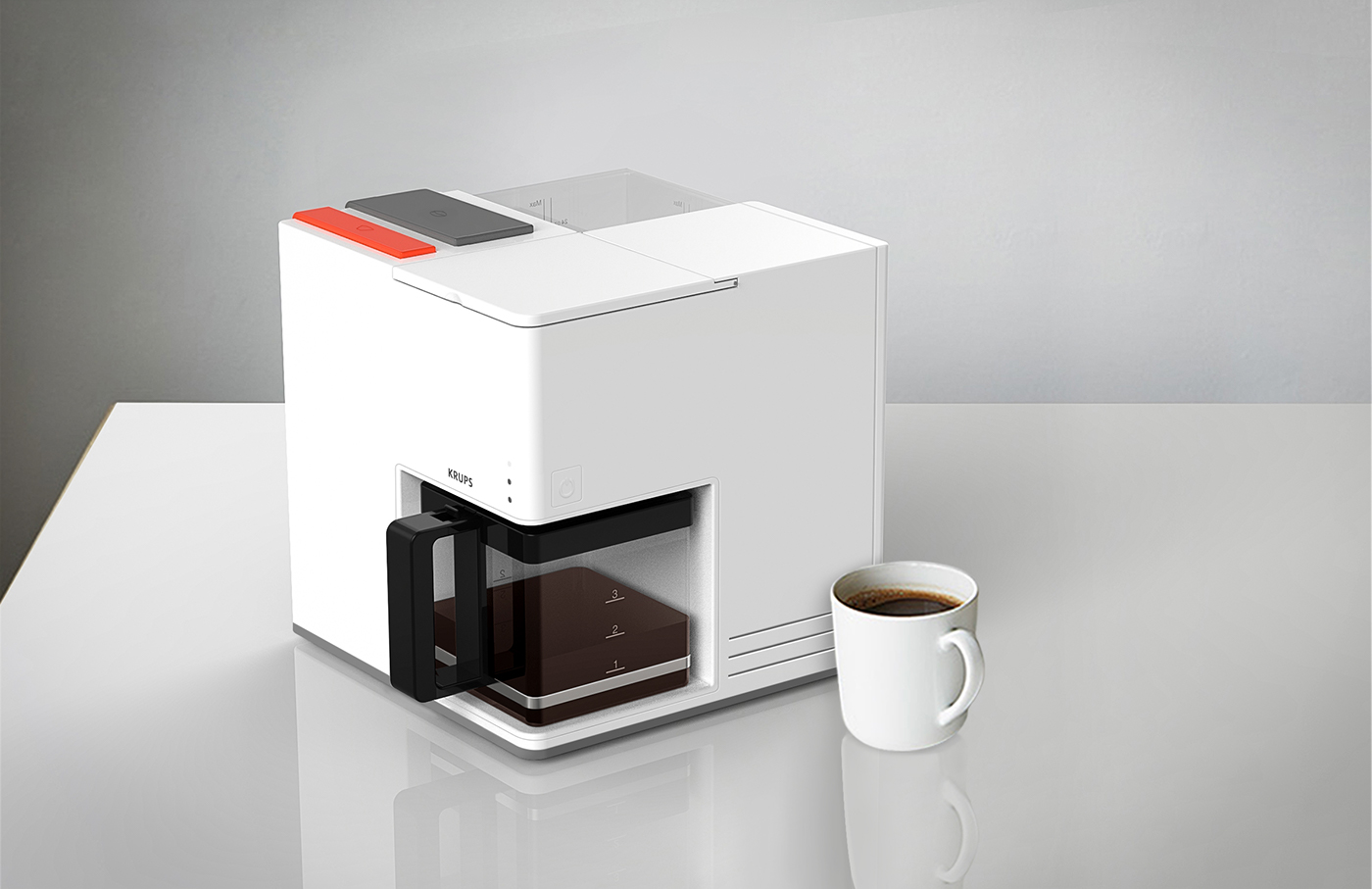 KRUPS，Coffee machine，white，