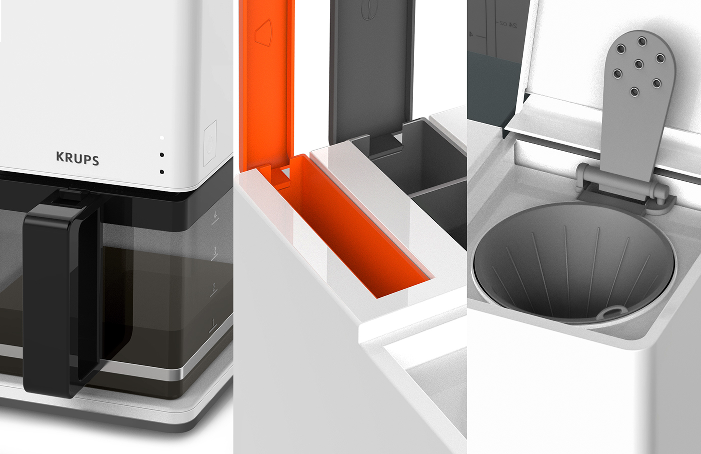 KRUPS，Coffee machine，white，