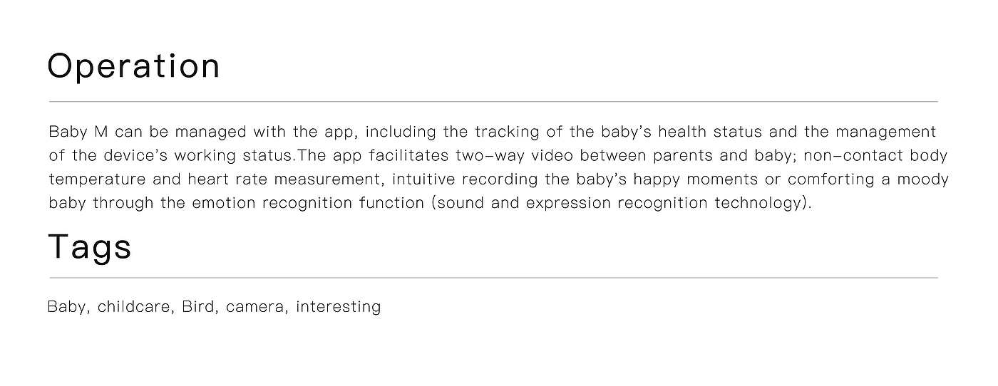 Emotionalization，interest，monitor，assistant，long-range，intelligence，security，baby，