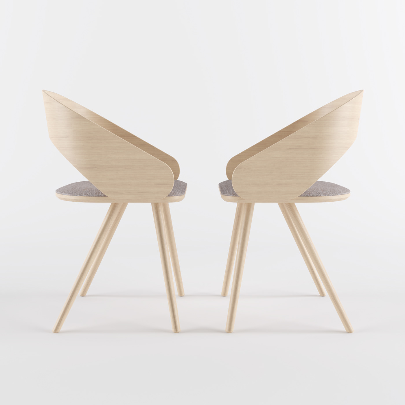 Creative home，Plywood，oak，chair，