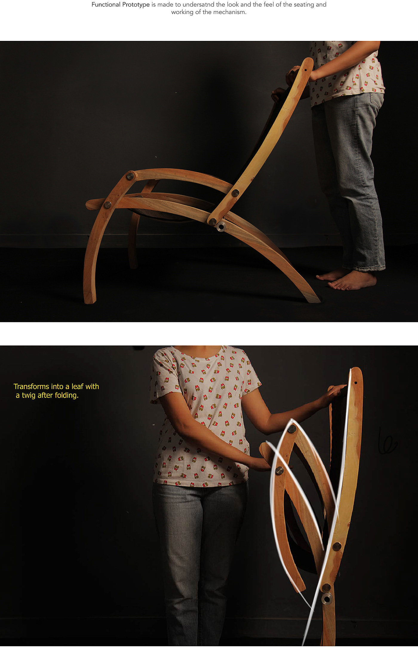wood，furniture design ，Folding chair，