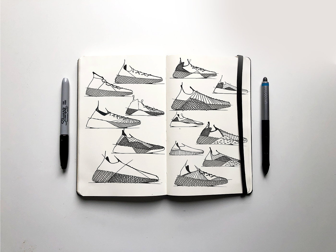 Sketch，Picture book，Running shoes，