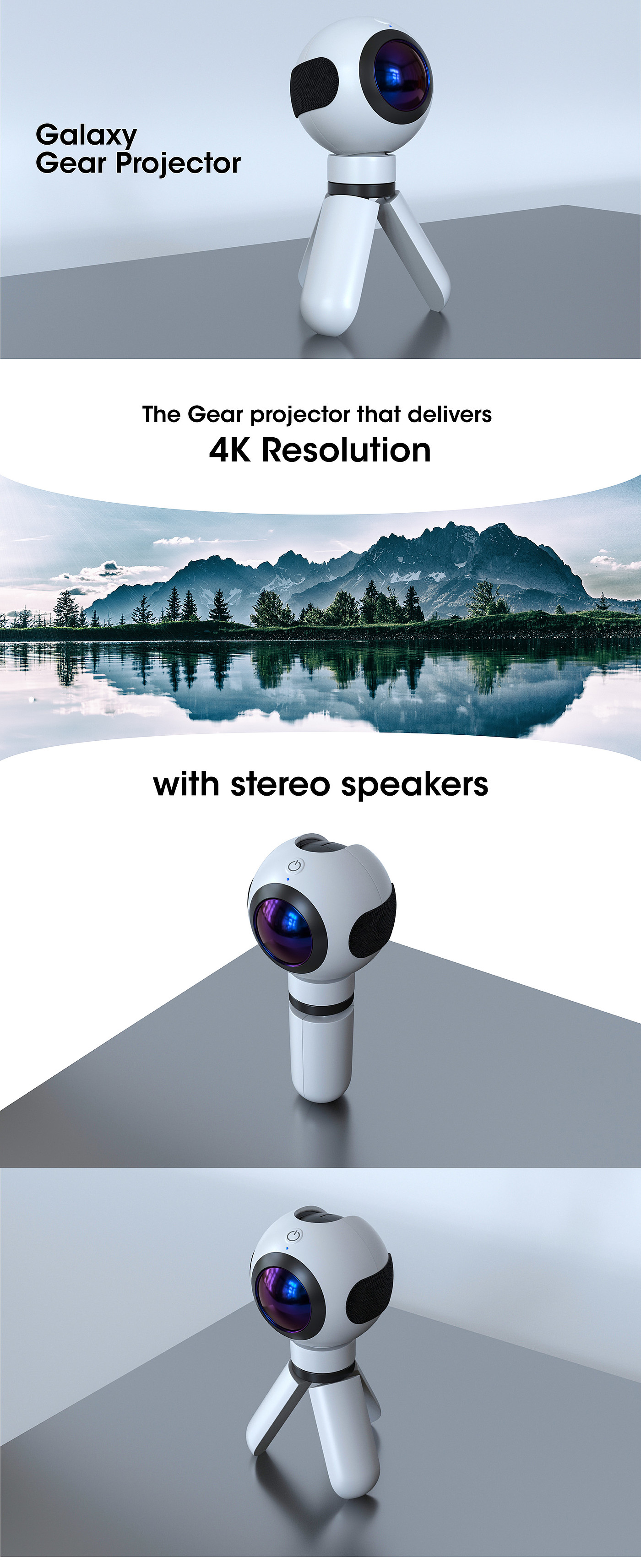 industrial design，Samsung gear 360，Mobile projector，Galaxy gear projector，GalaxyGear Projector，