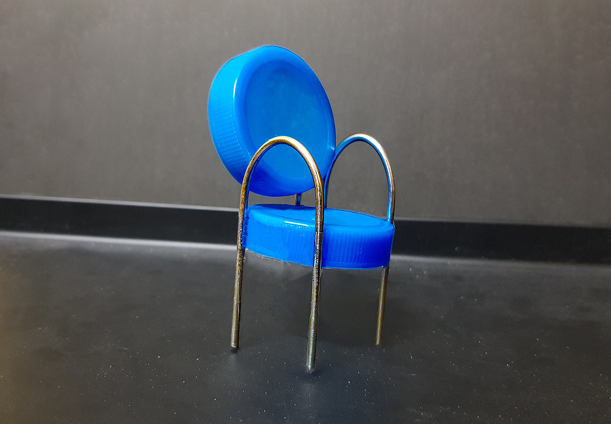 modelling，chair，Metal，bottle cap，