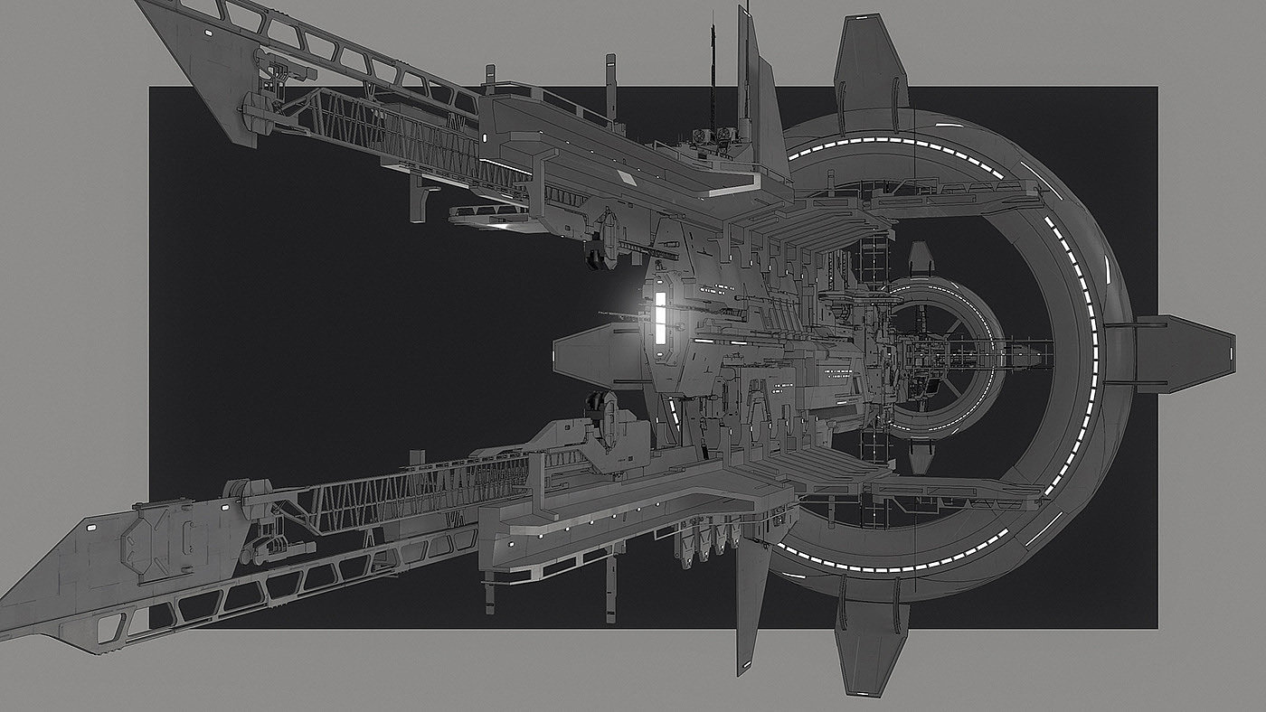 Automobile design，conceptual design，Digital art，warship，