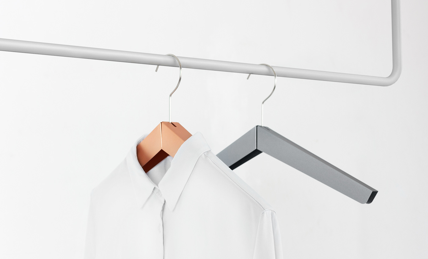 Household products，Minimalist，fold，Metal，coat hanger，