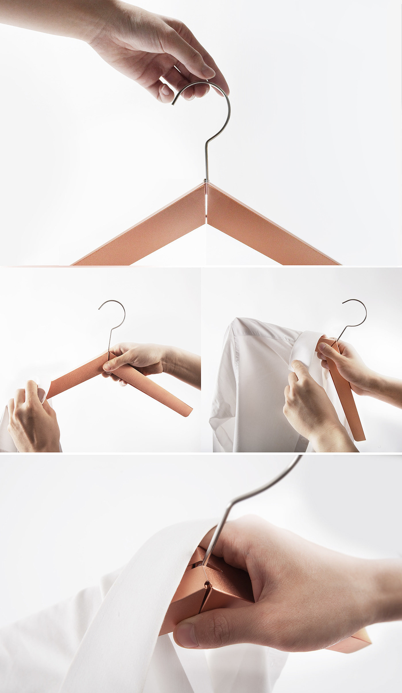 Household products，Minimalist，fold，Metal，coat hanger，