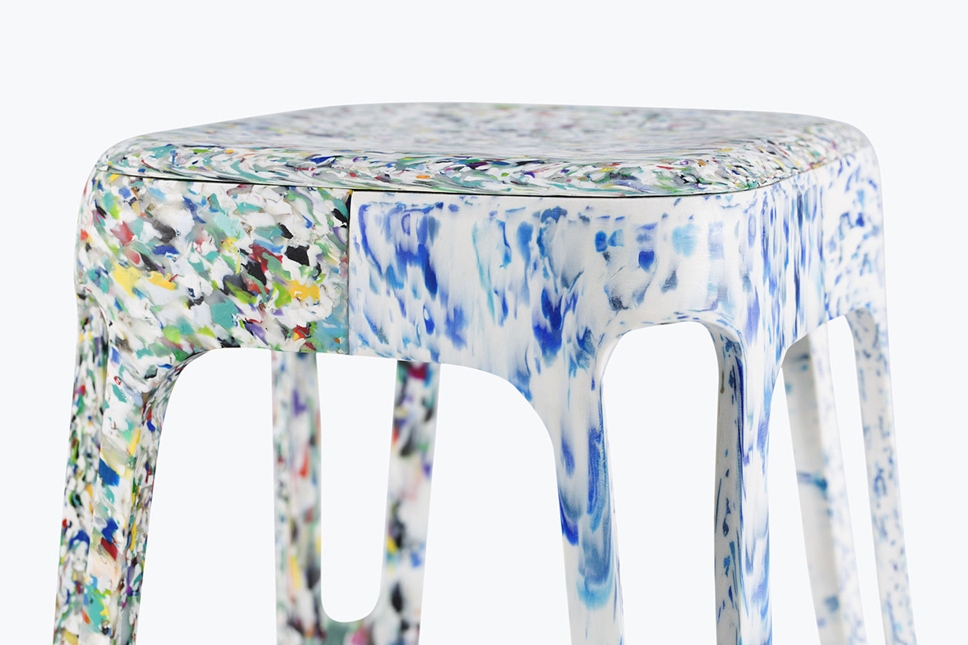 furniture design ，Recycled materials，stool，