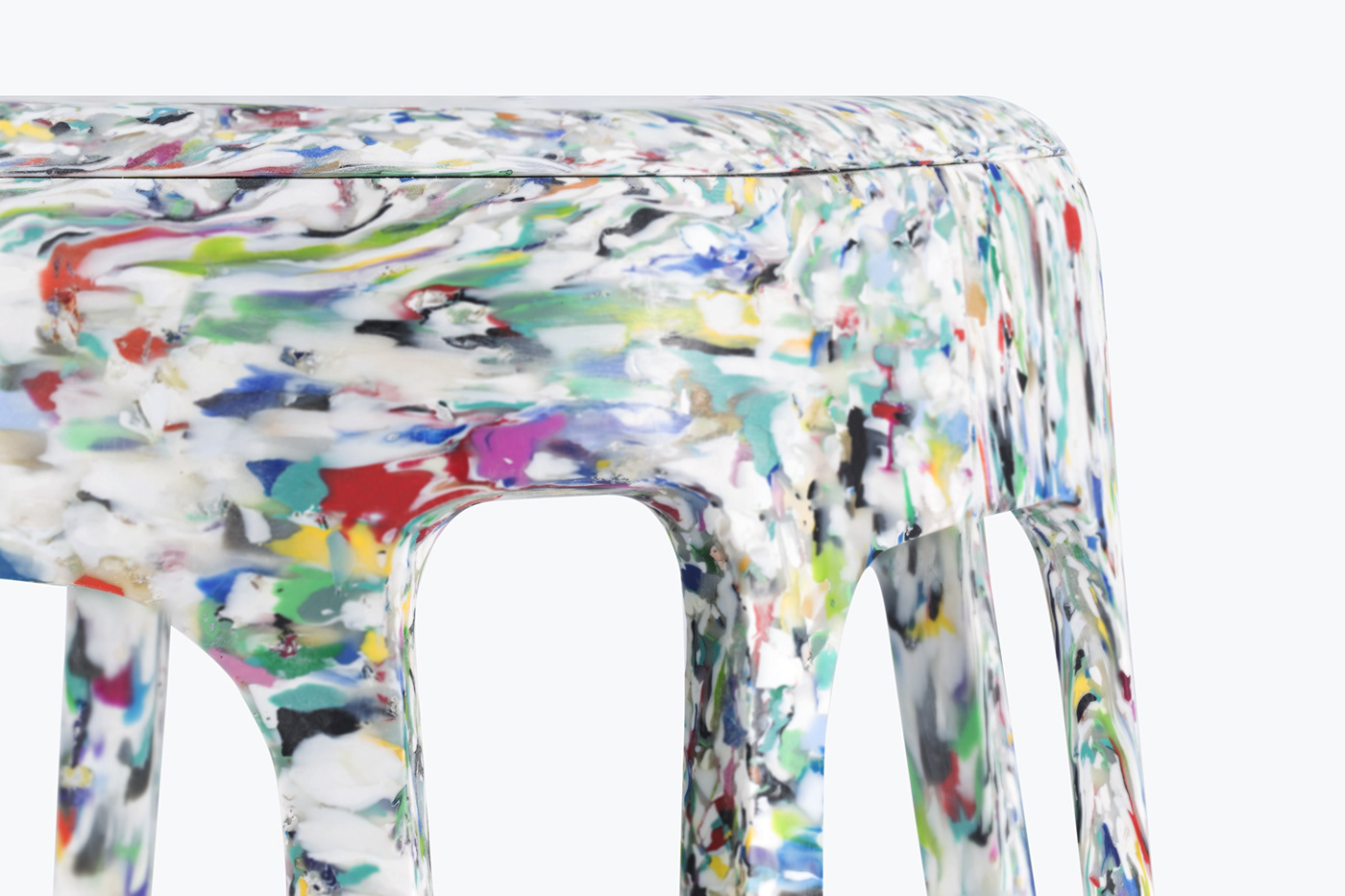 furniture design ，Recycled materials，stool，