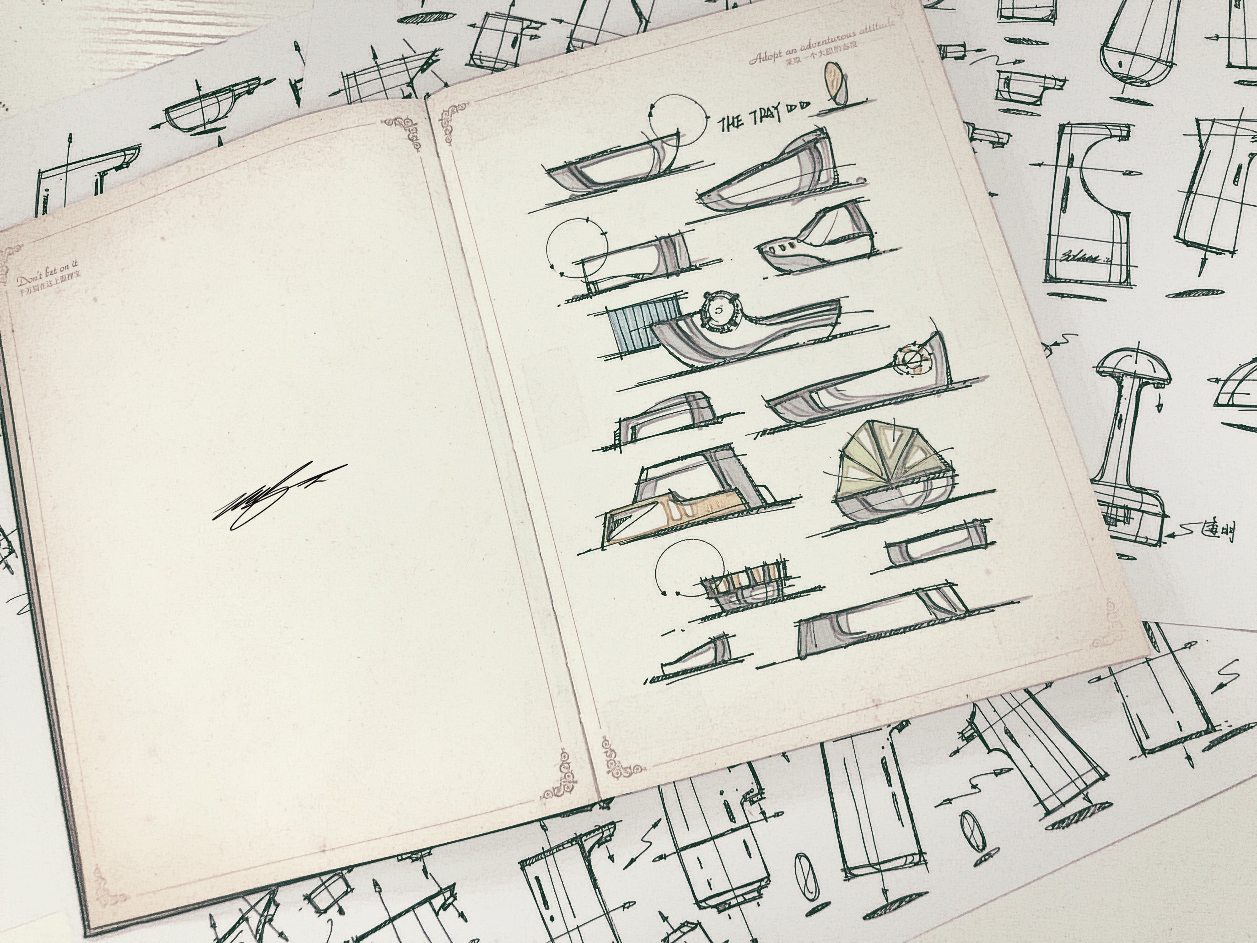 Hand drawn，sketch，Hand drawn book，