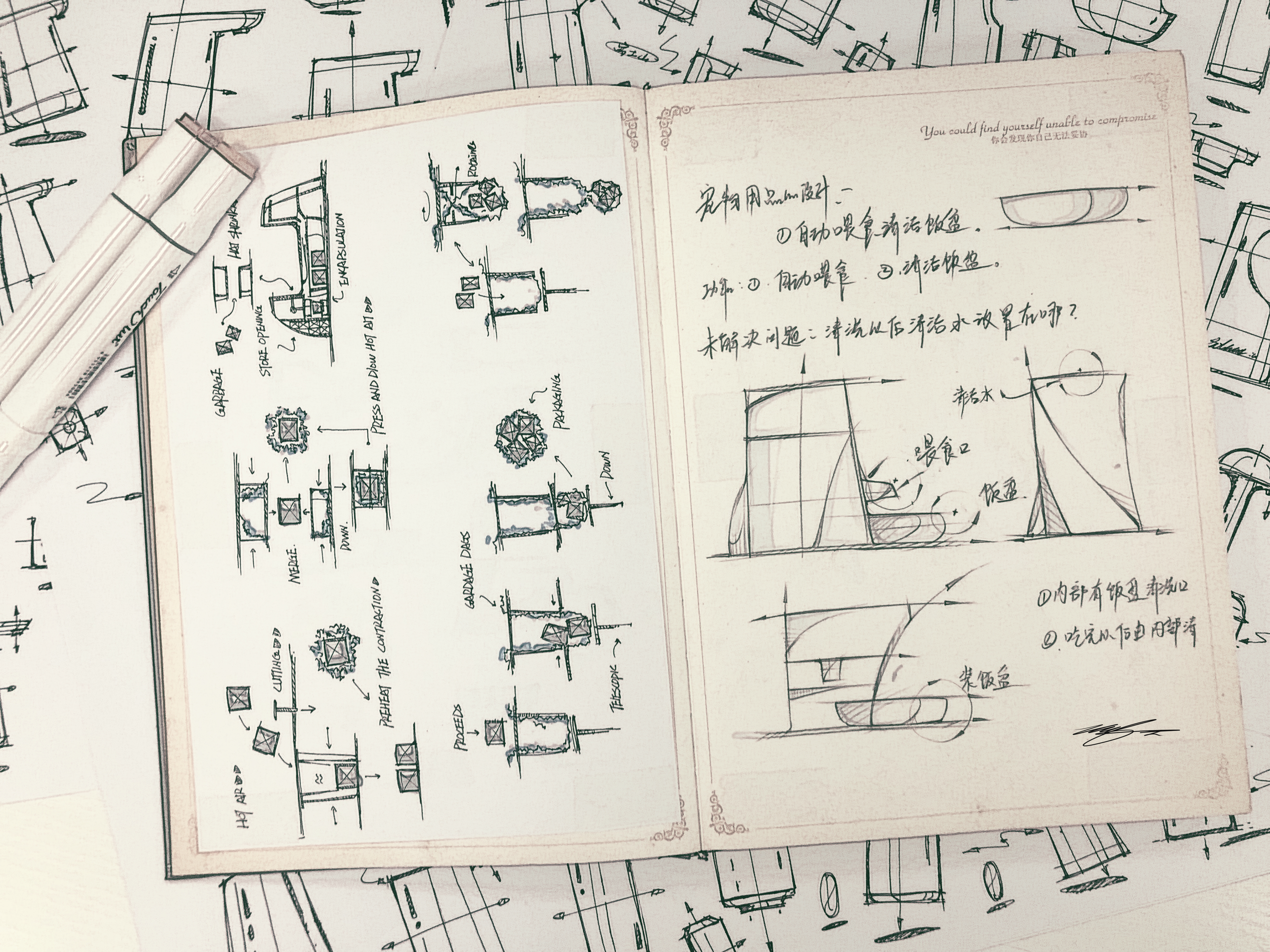 Hand drawn，sketch，Hand drawn book，