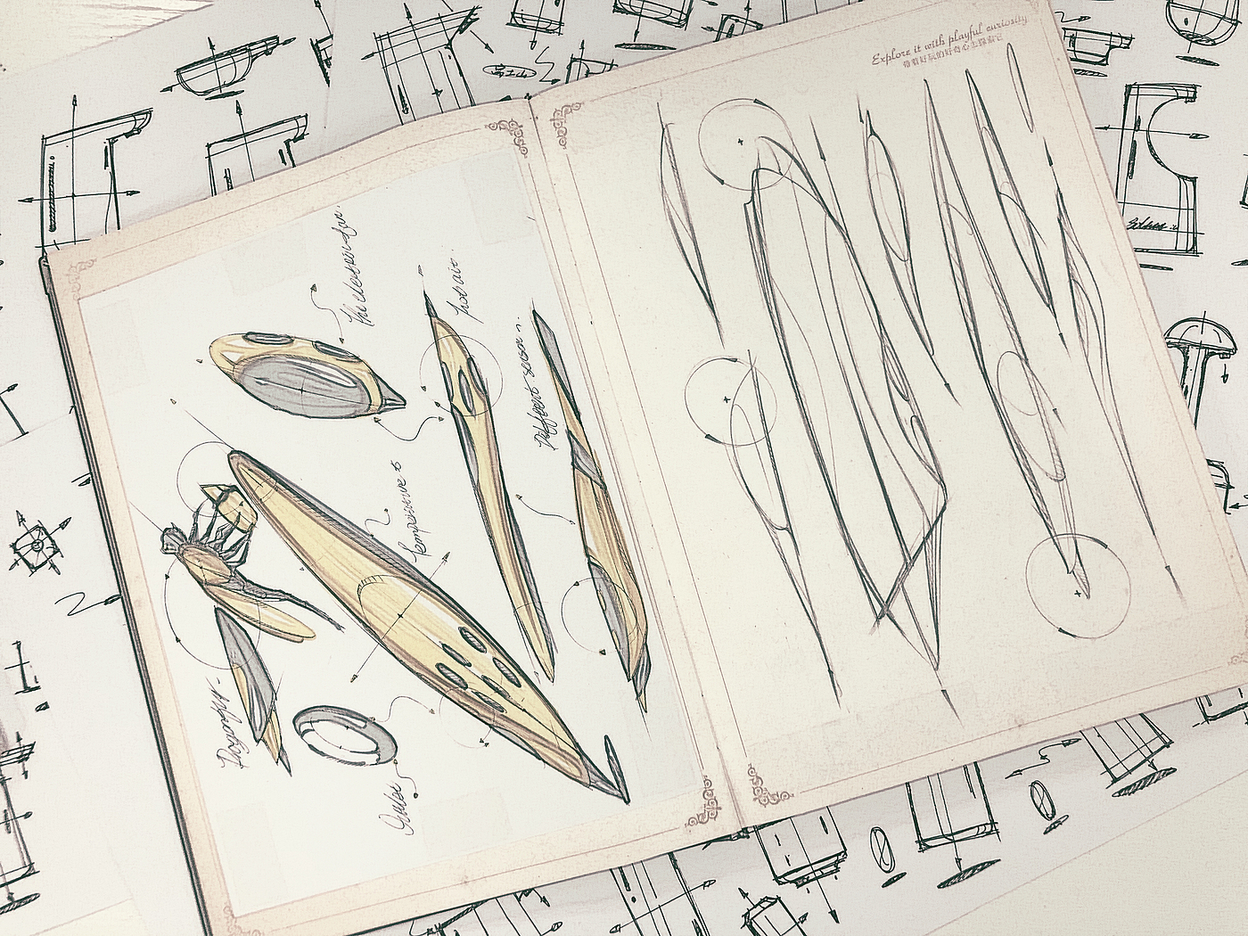 Hand drawn，sketch，Hand drawn book，