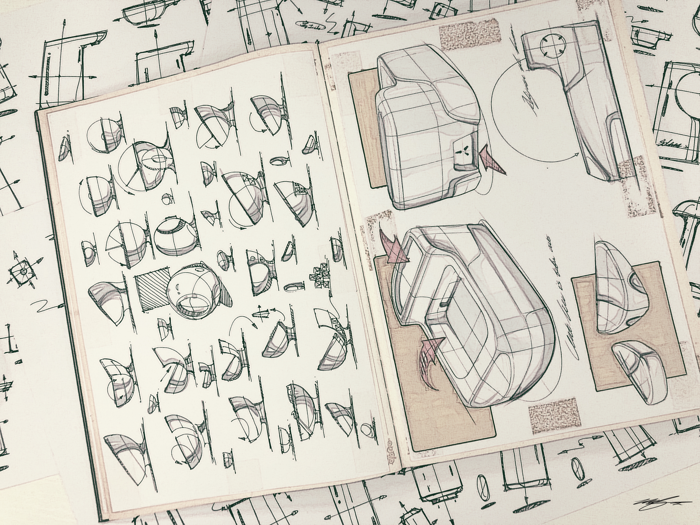 Hand drawn，sketch，Hand drawn book，