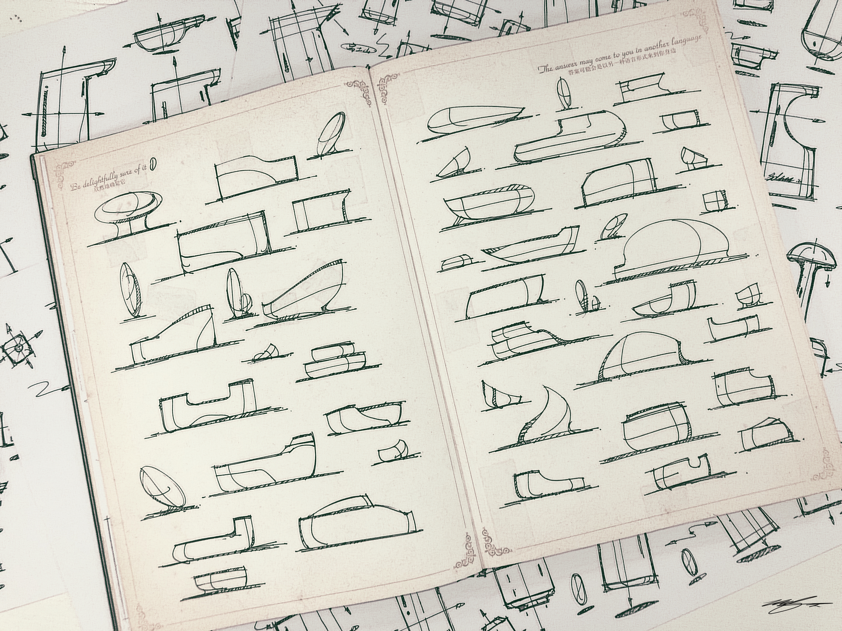 Hand drawn，sketch，Hand drawn book，