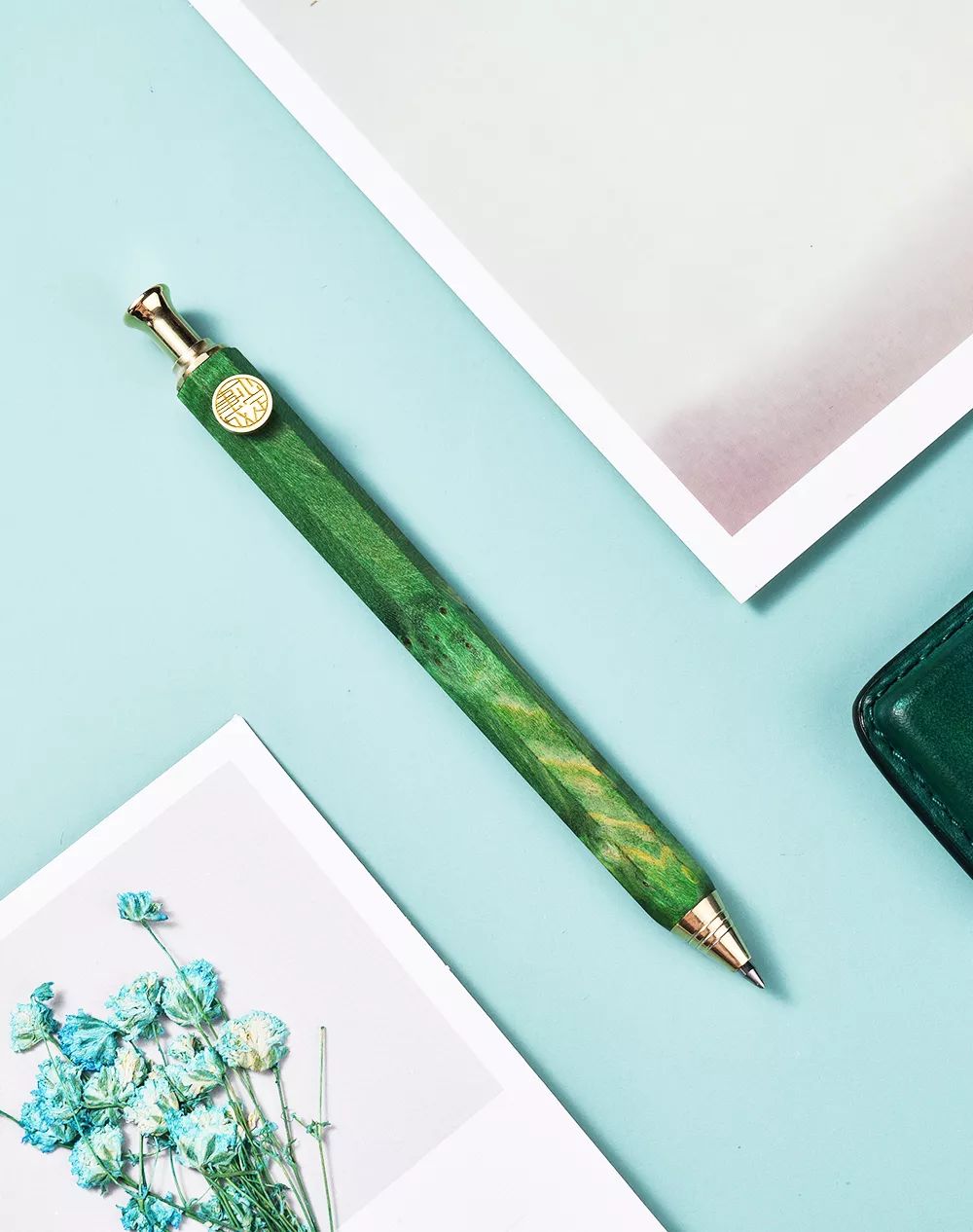 Craftsman，original，Cultural creation，Mahogany，Stationery，Colorful wood，