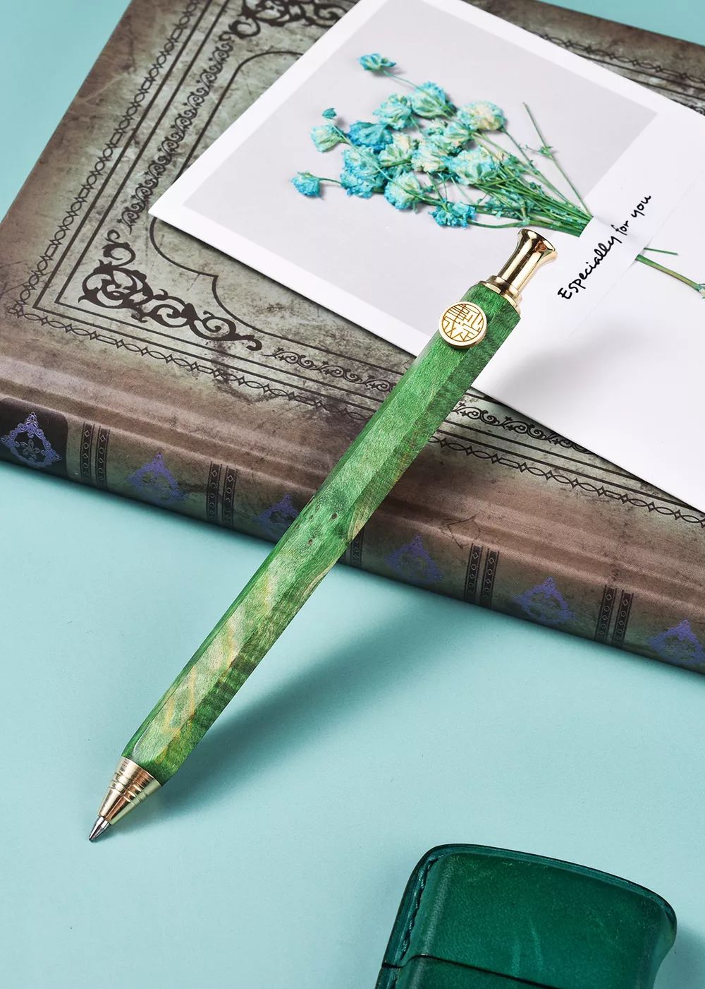 Craftsman，original，Cultural creation，Mahogany，Stationery，Colorful wood，