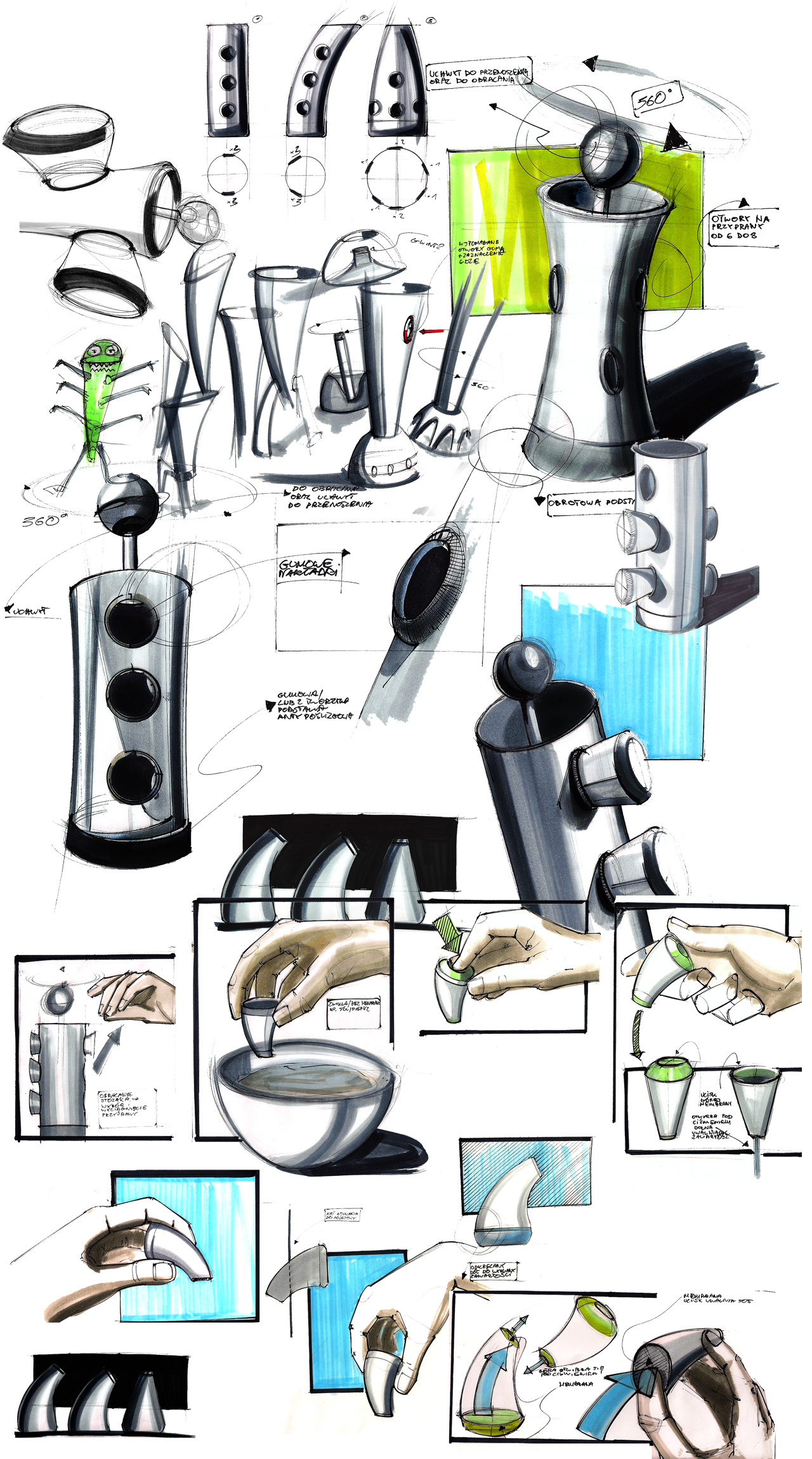 sketches vol.1，industrial design，Hand drawn，illustration，sketch，