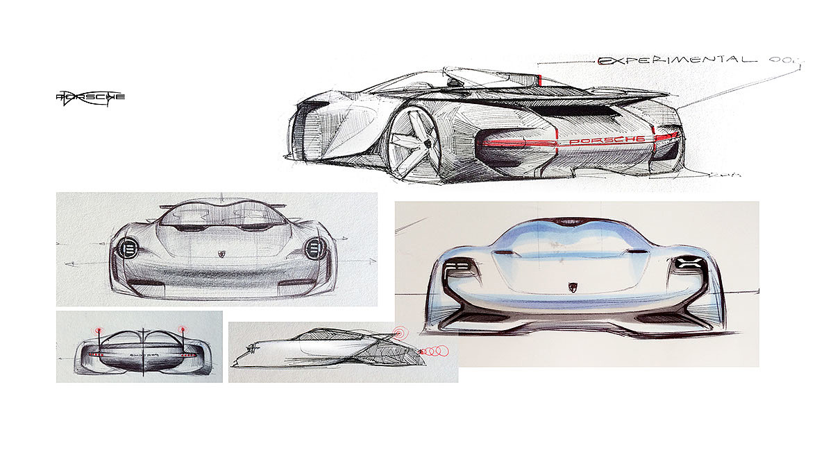 000's Sketsch，Automobile design，Hand drawn，