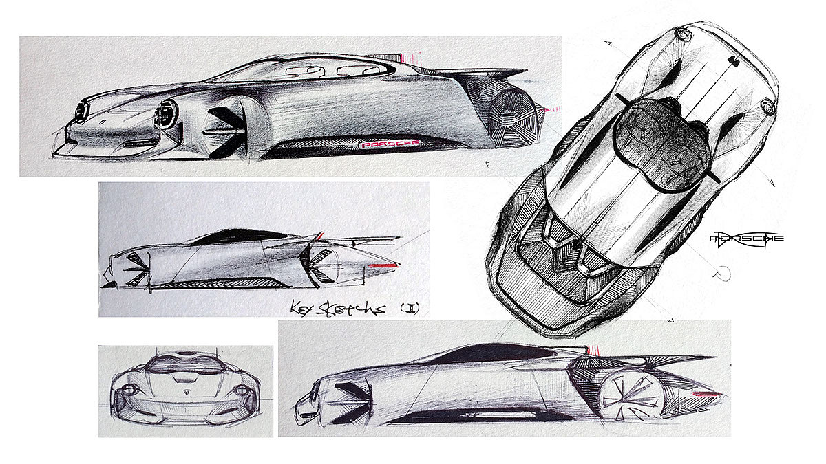 000's Sketsch，Automobile design，Hand drawn，