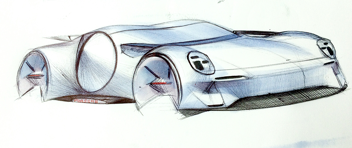 000's Sketsch，Automobile design，Hand drawn，