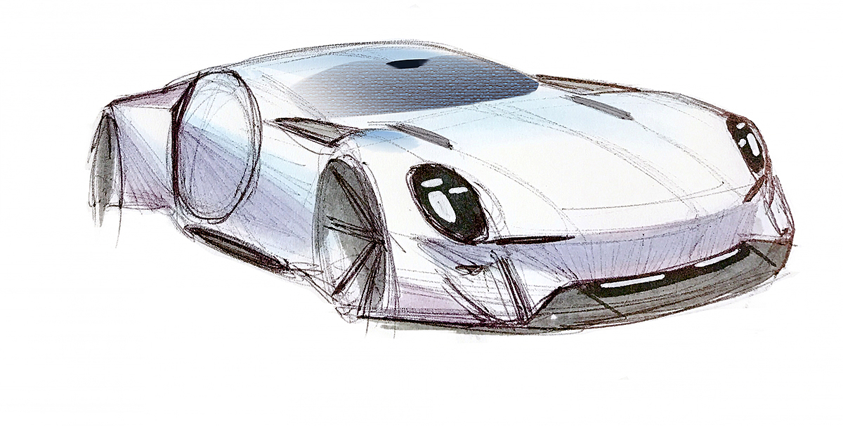 000's Sketsch，Automobile design，Hand drawn，