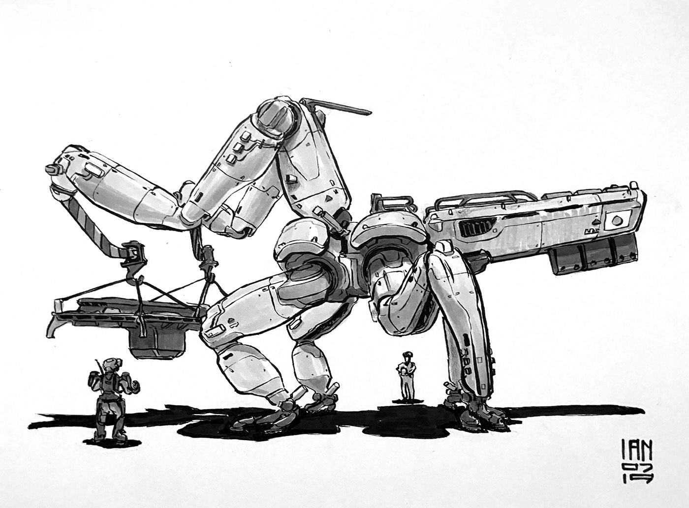 Inktober 2019，Hand drawn，Automobile design，Line，