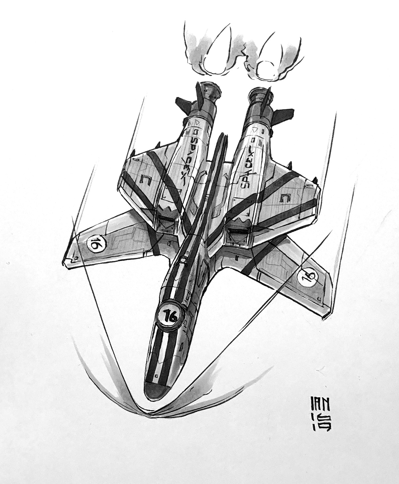 Inktober 2019，Hand drawn，Automobile design，Line，