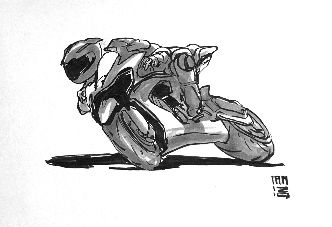 Inktober 2019，Hand drawn，Automobile design，Line，