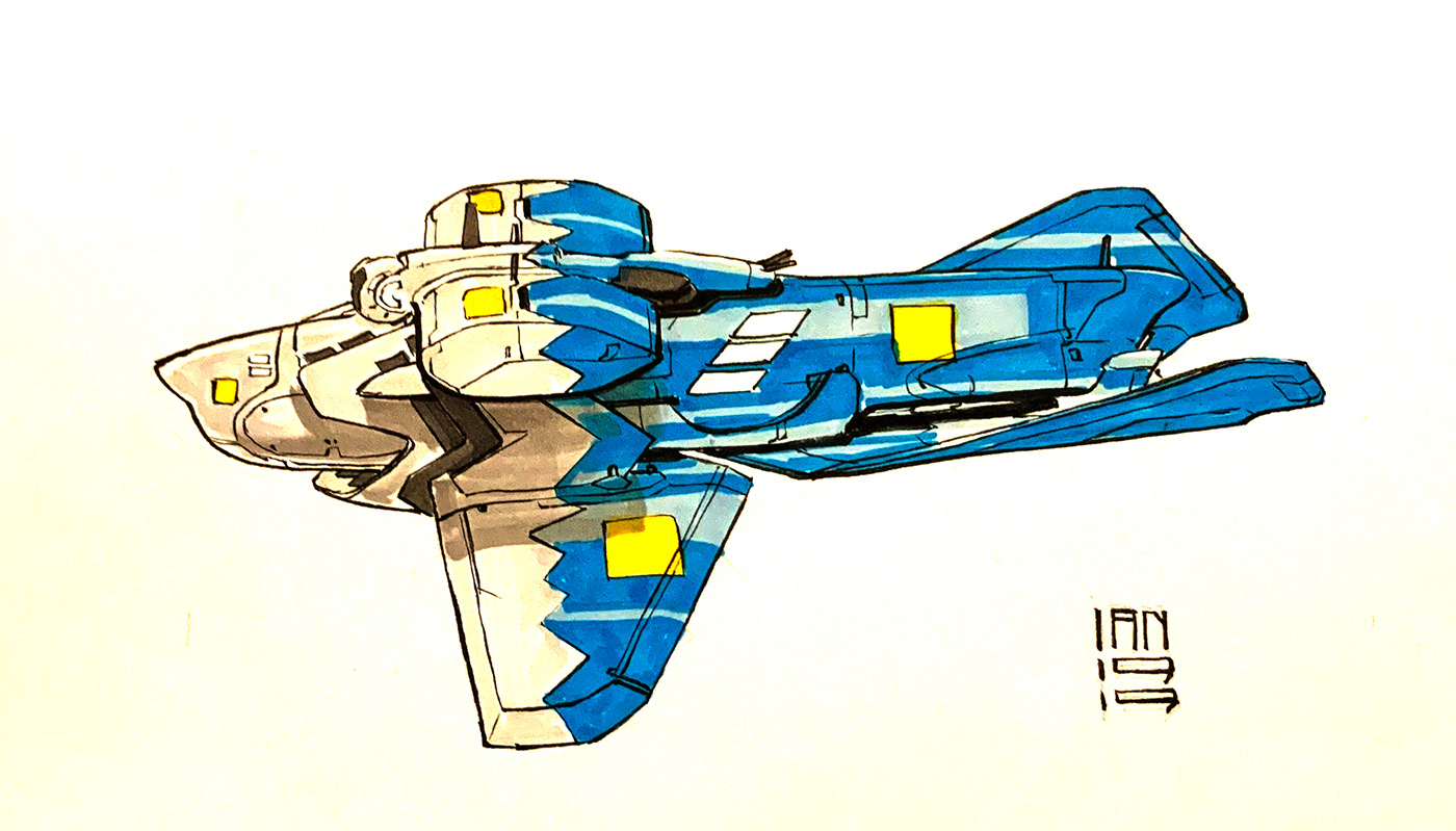 Inktober 2019，Hand drawn，Automobile design，Line，