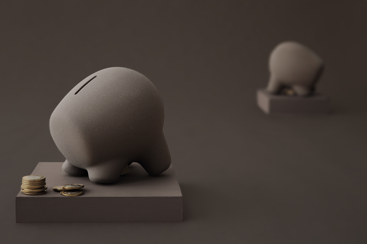 ceramics，children，Piggy bank，