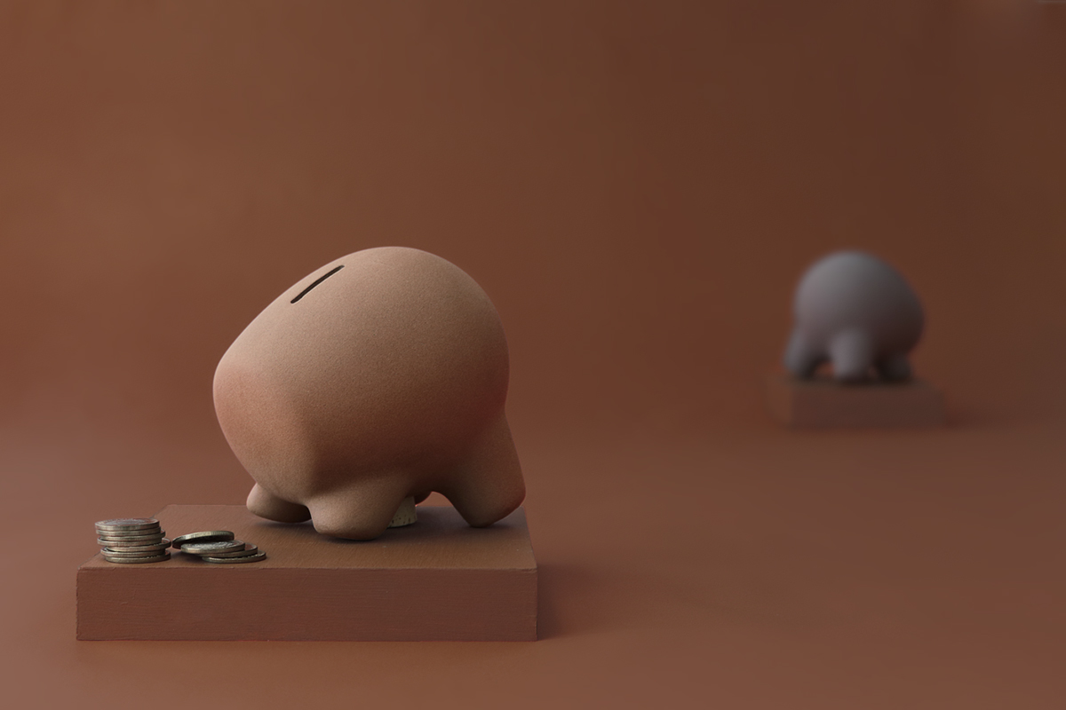 ceramics，children，Piggy bank，