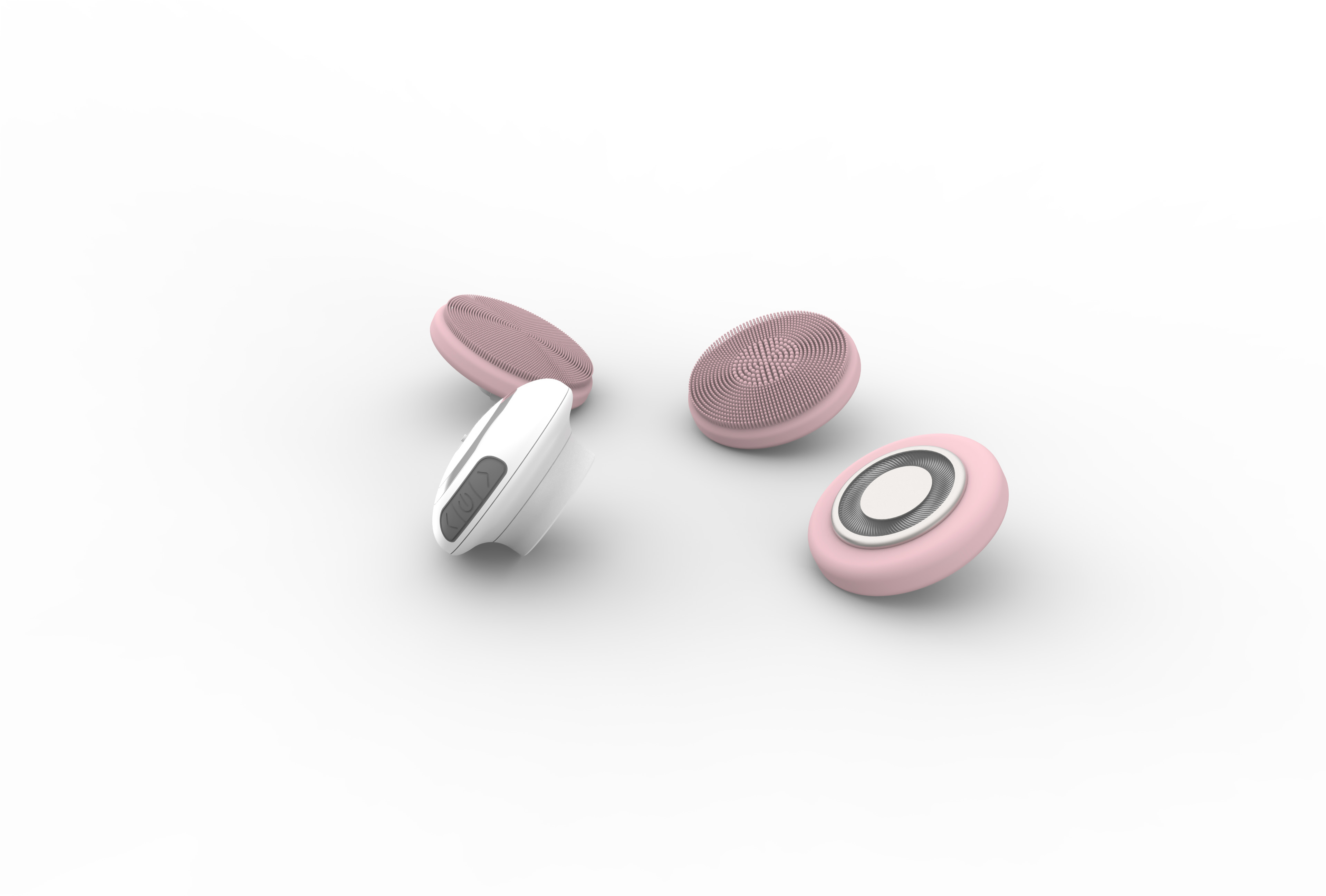 Medical grade silica gel，waterproof，cosmetology，clean，Micro current introduction，Red and blue light care，Switchable brush head，