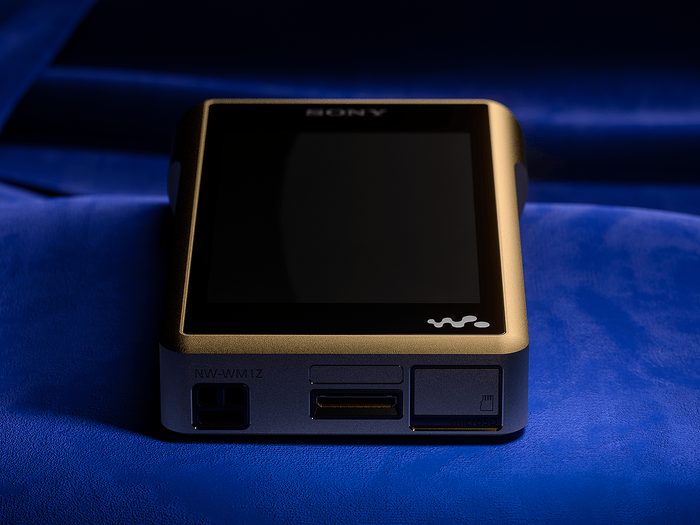 金色，索尼手机，Sony NW-WM1Z，