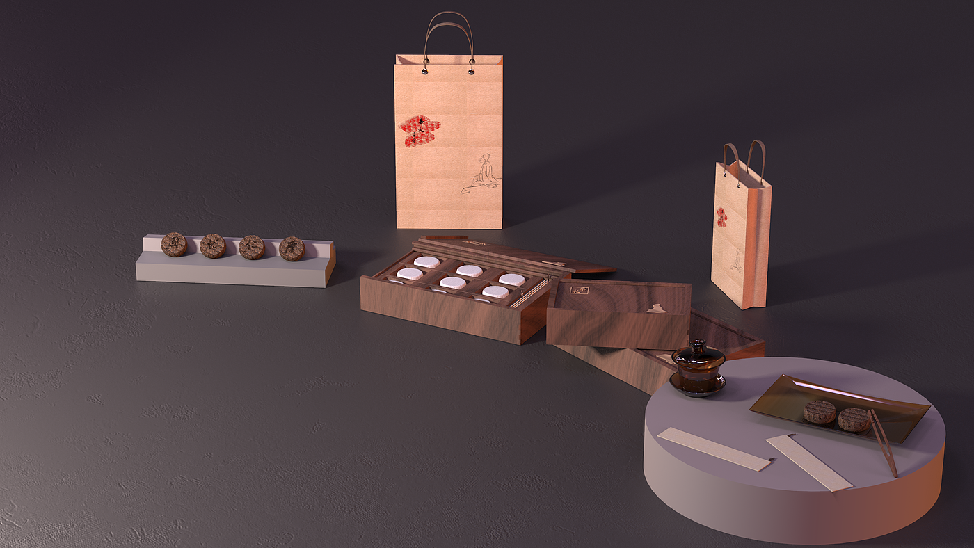 #Cultural creation#，#Du Fu is busy making friends#，#Pu'er tea gift box#，#Du Fu Wenchuang#，