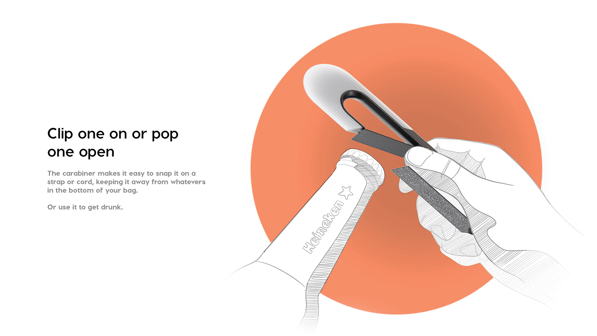 industrial design，TrackClip，Spore hook，Bottle opener，