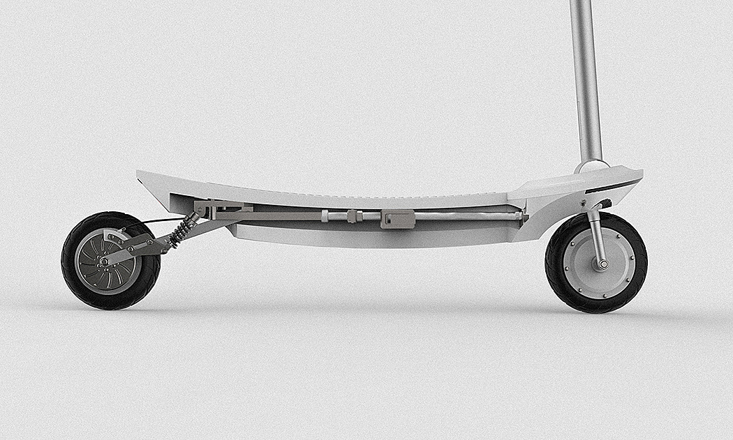 industrial design，adult，Concept scooter，Simple and fashionable appearance，Foldable，