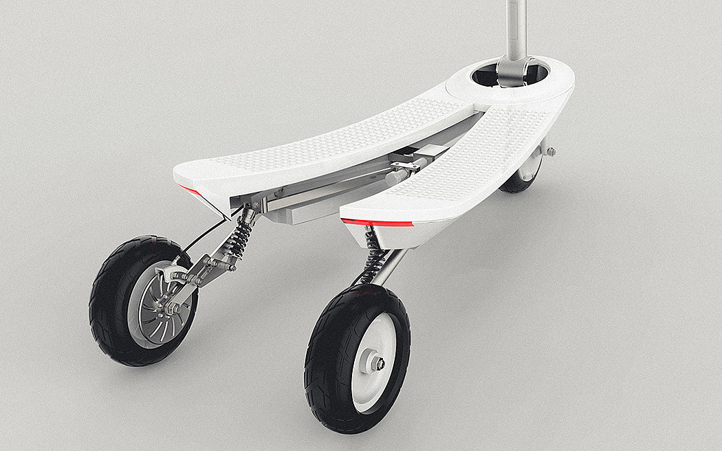 industrial design，adult，Concept scooter，Simple and fashionable appearance，Foldable，