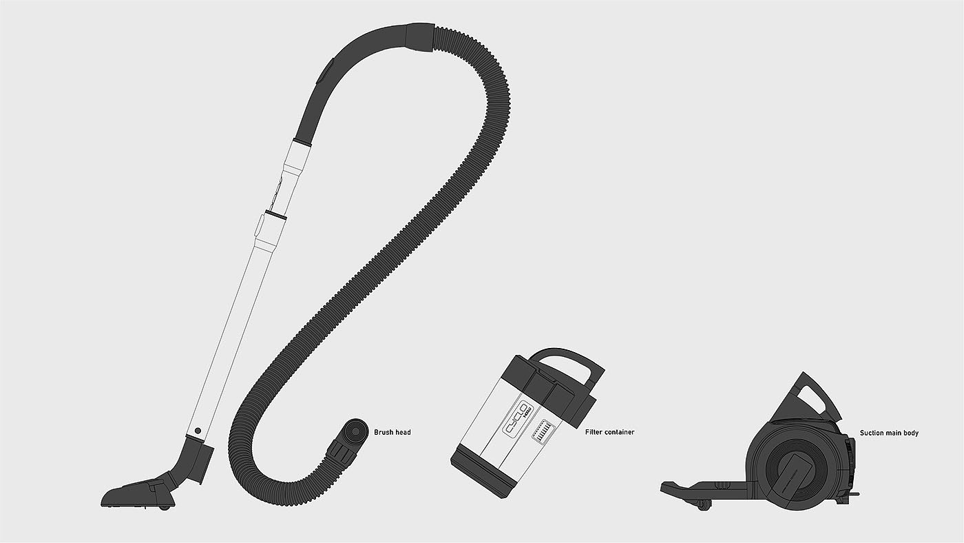 CYCLO，Vacuum cleaner，Modeling design，
