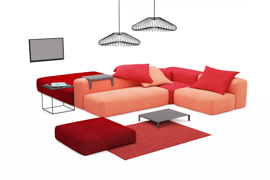 Modular furniture series，Hannabi，Budapest，Whole house customization，furniture design ，sofa，Bed，