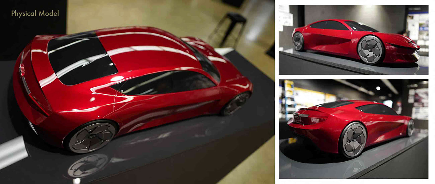 Render，modeling，Hand drawn，electric vehicle，