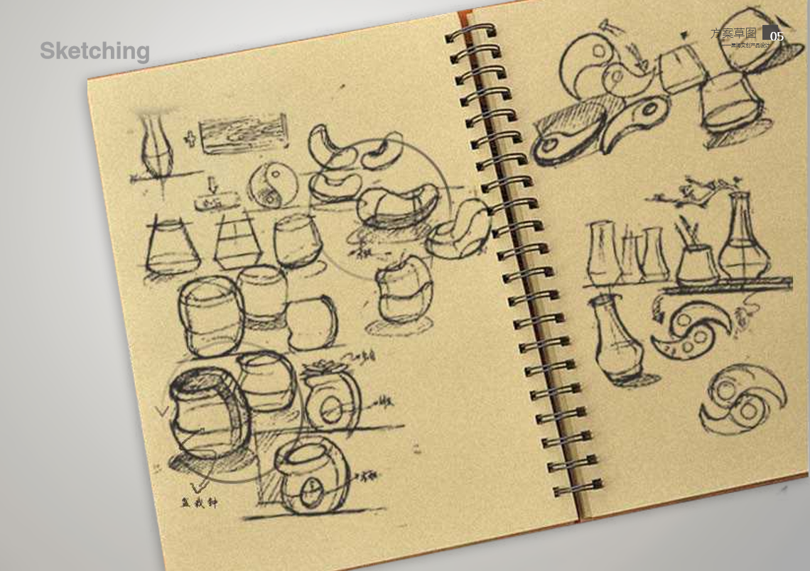 Cultural and creative products，to work in an office，black-pottery，