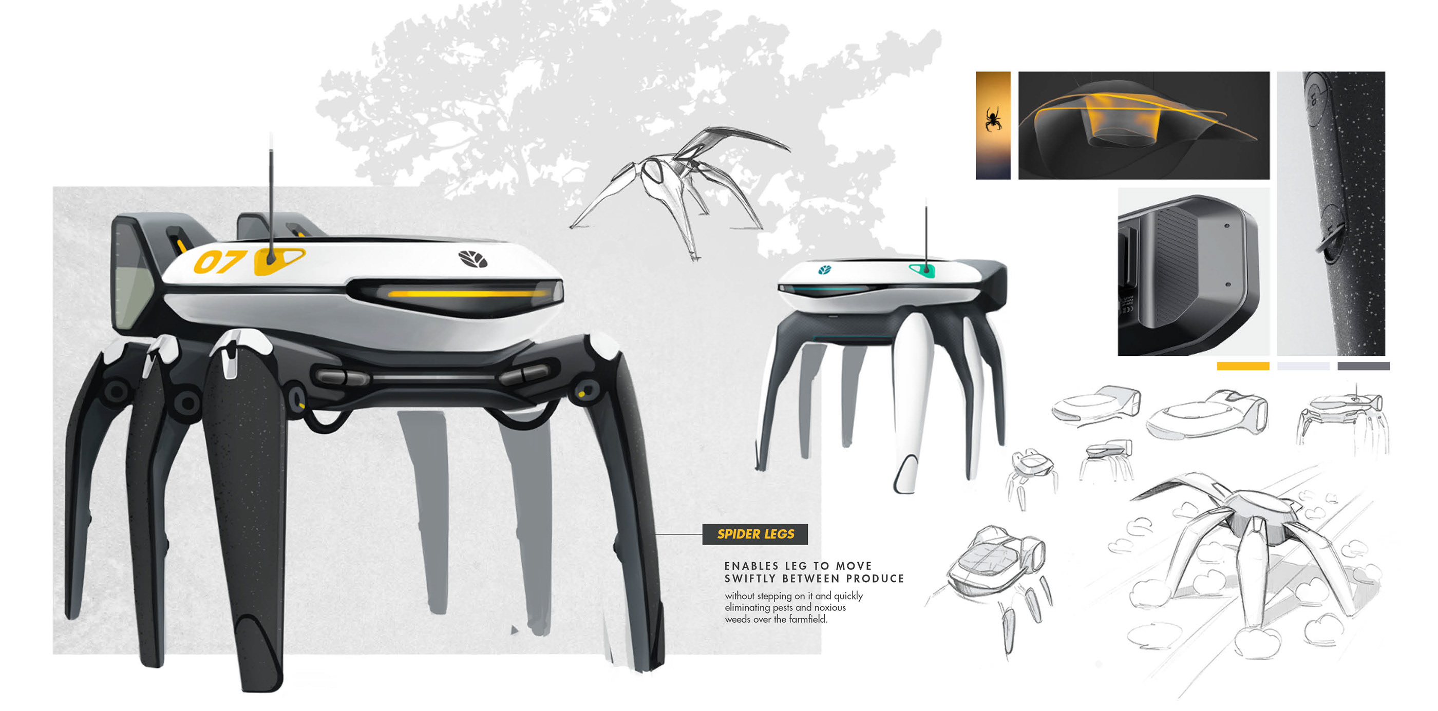 white，science and technology，Agricultural robot，