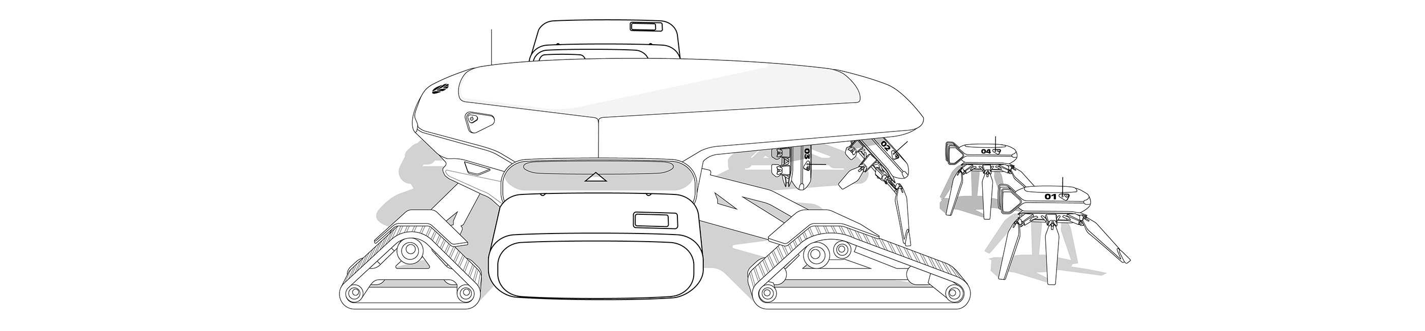 white，science and technology，Agricultural robot，