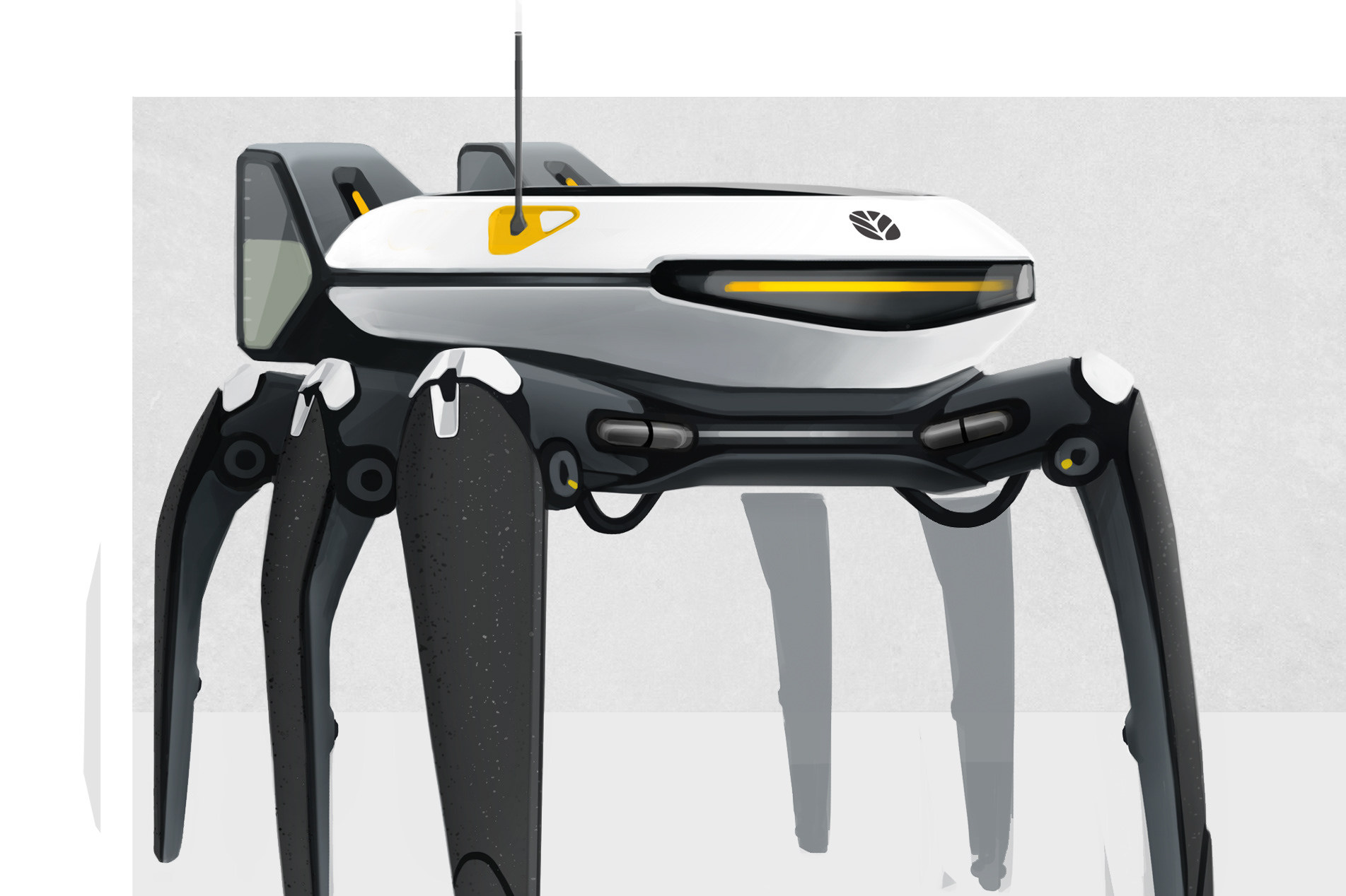 white，science and technology，Agricultural robot，