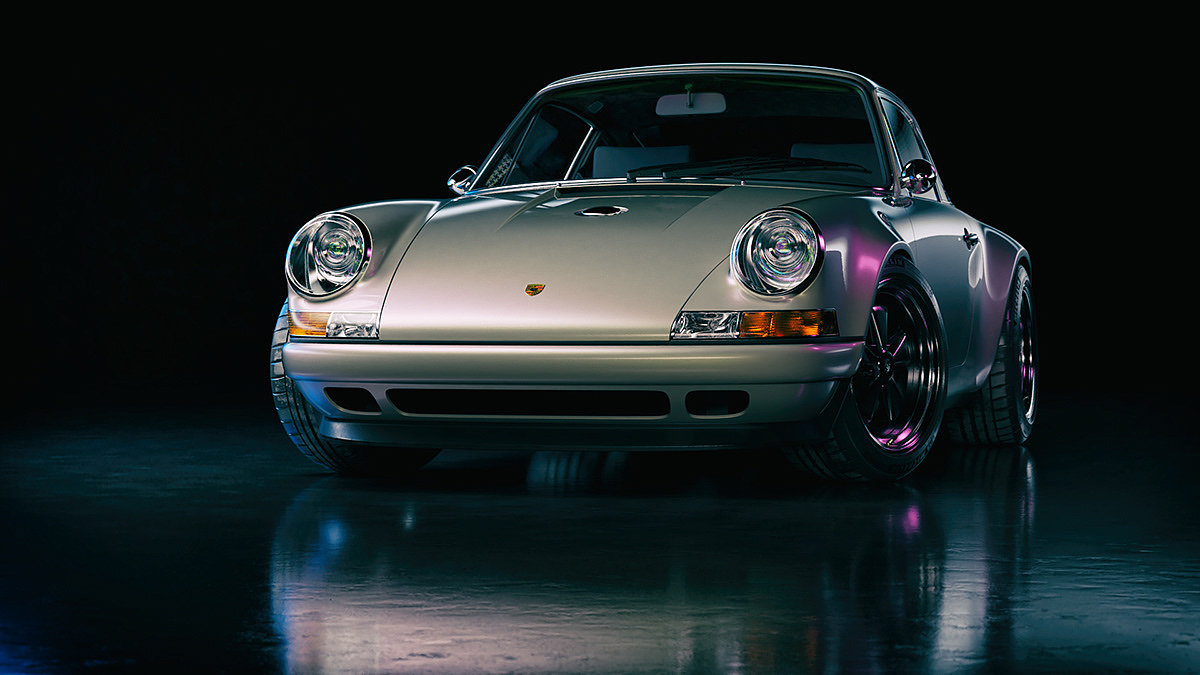 银色，汽车设计，Porsche 911，